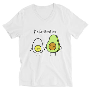 Keto-Bestie Unisex Short Sleeve V-Neck T-Shirt