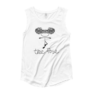 LRlive.fit Yoga tree pose stix-tionary t-shirt